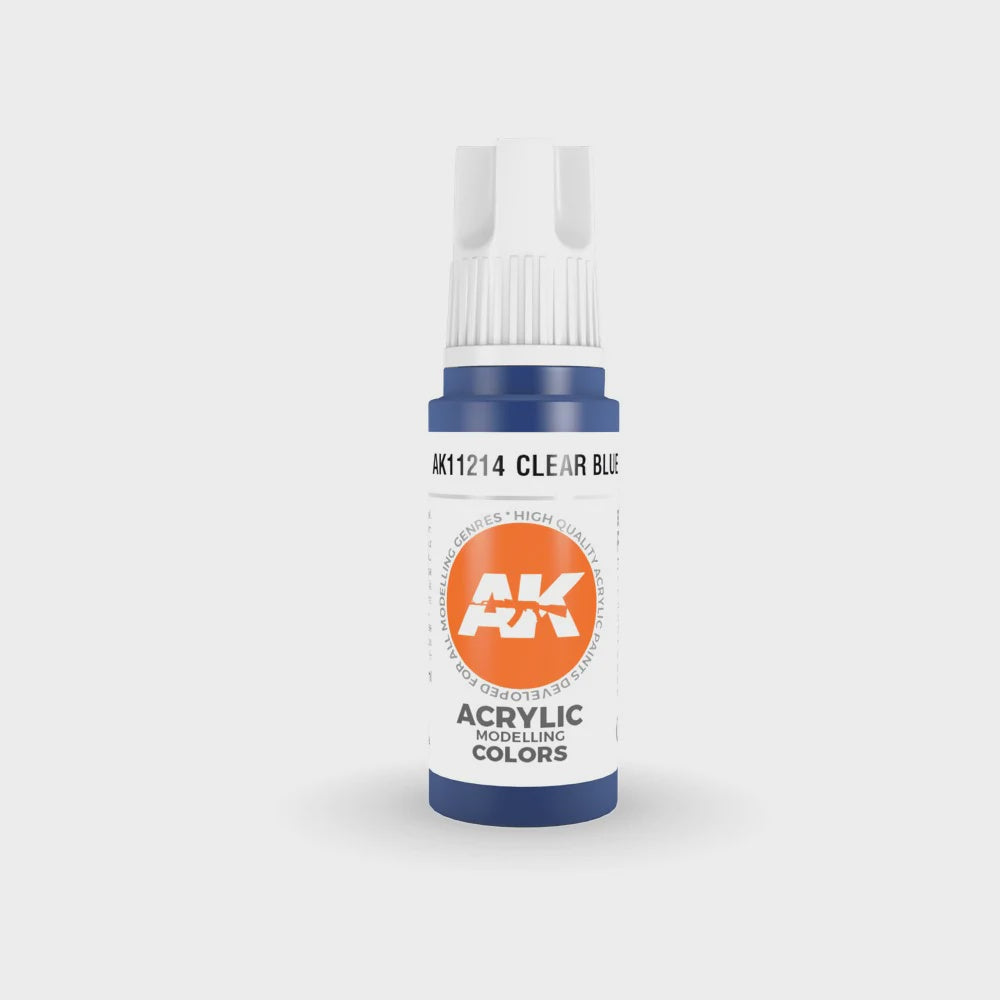 AK Interactive 3Gen Acrylics - Clear Blue 17ml - Good Games