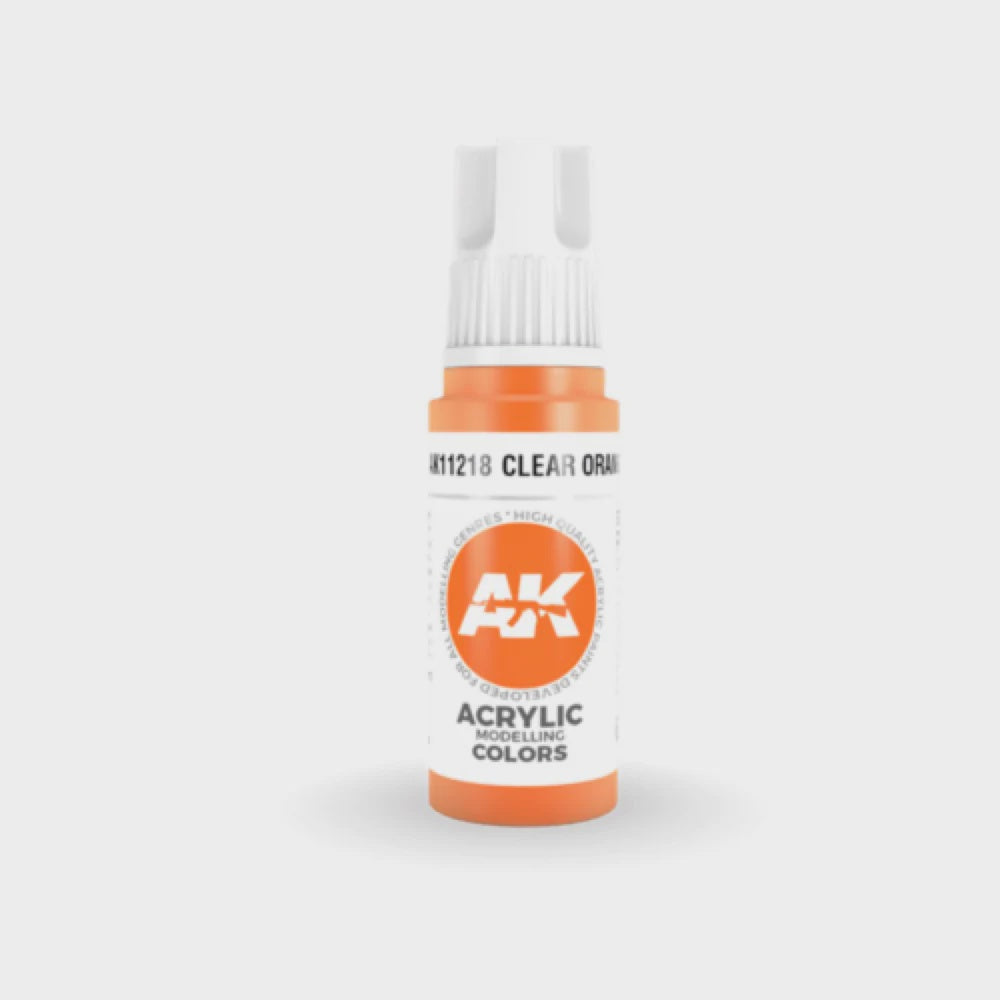 AK Interactive 3Gen Acrylics - Clear Orange 17ml - Good Games