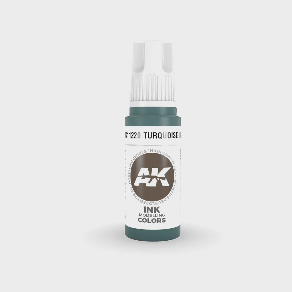 AK Interactive 3Gen Acrylics - Turquoise INK 17ml - Good Games