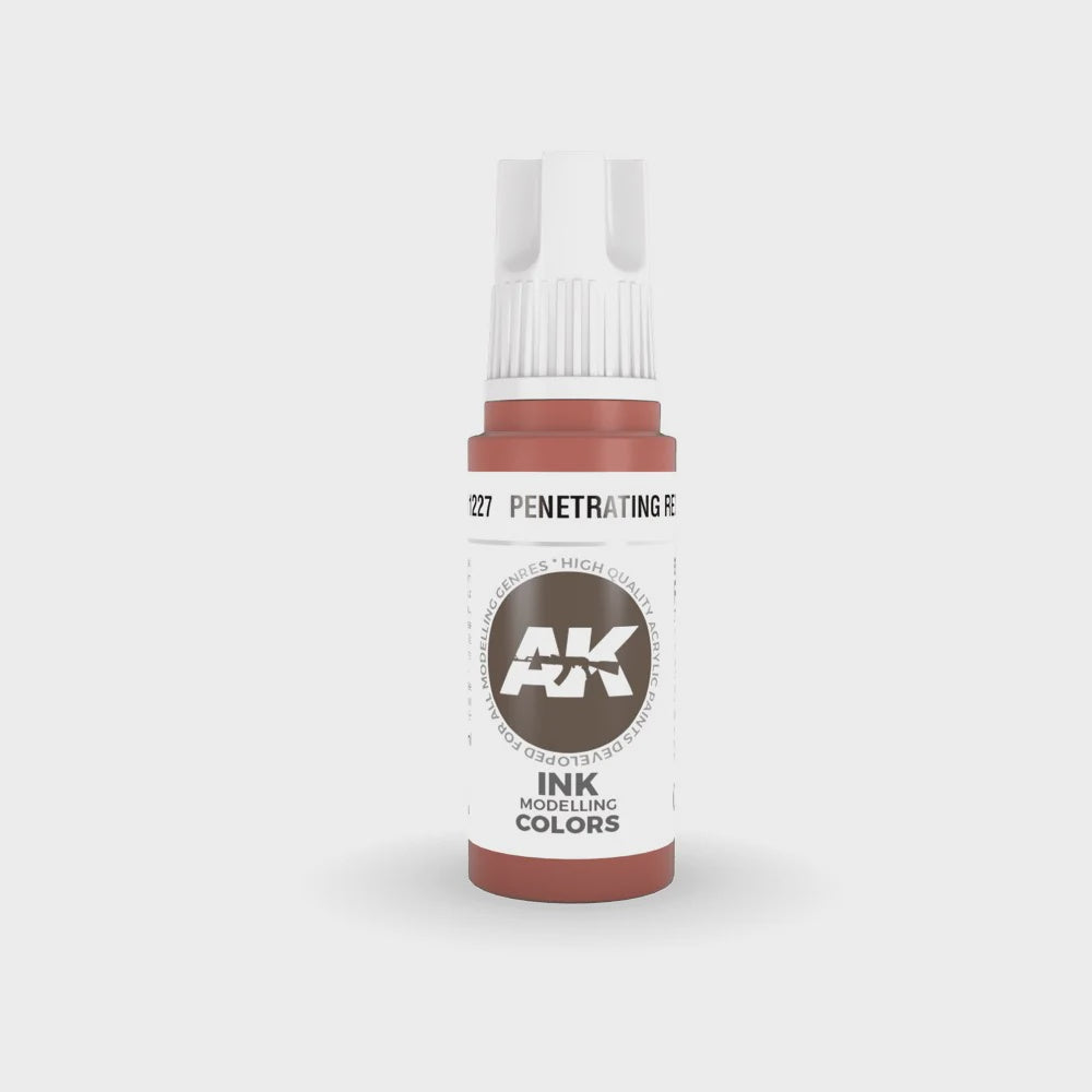 AK Interactive 3Gen Acrylics - Penetrating Red INK 17ml - Good Games