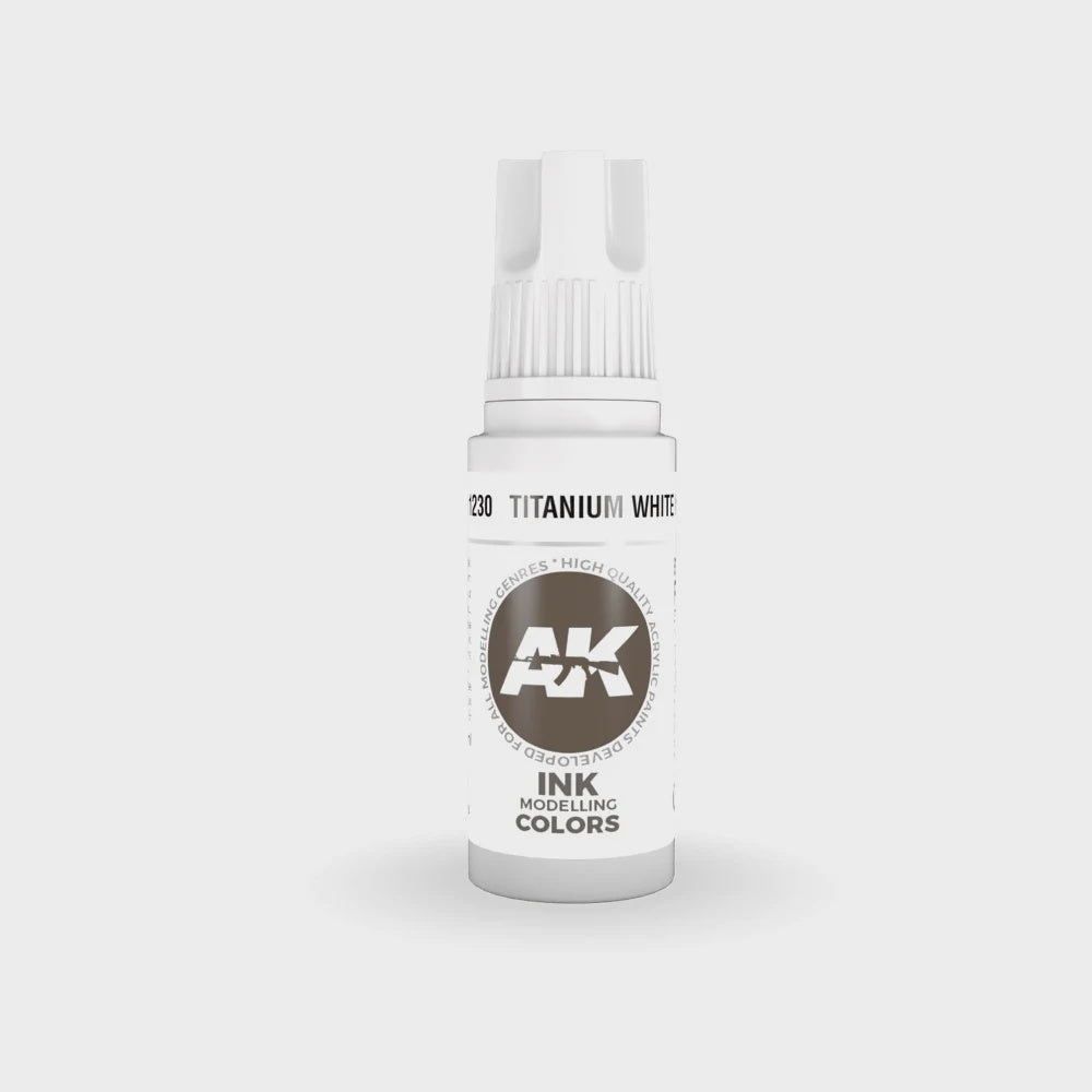 AK Interactive 3Gen Acrylics - Titanium White INK 17ml - Good Games