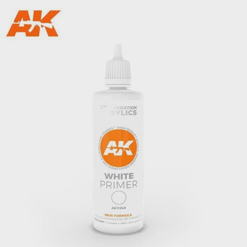 AK Interactive 3Gen Primers - White Primer 100 ml - Good Games