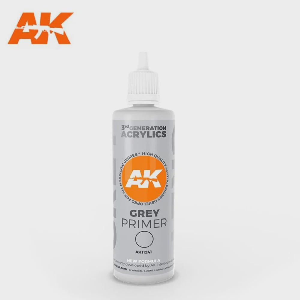 AK Interactive 3Gen Primers - Grey Primer 100 ml - Good Games