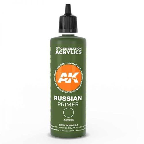 AK Interactive 3Gen Primers - Russian green surface Primer 100ML - Good Games