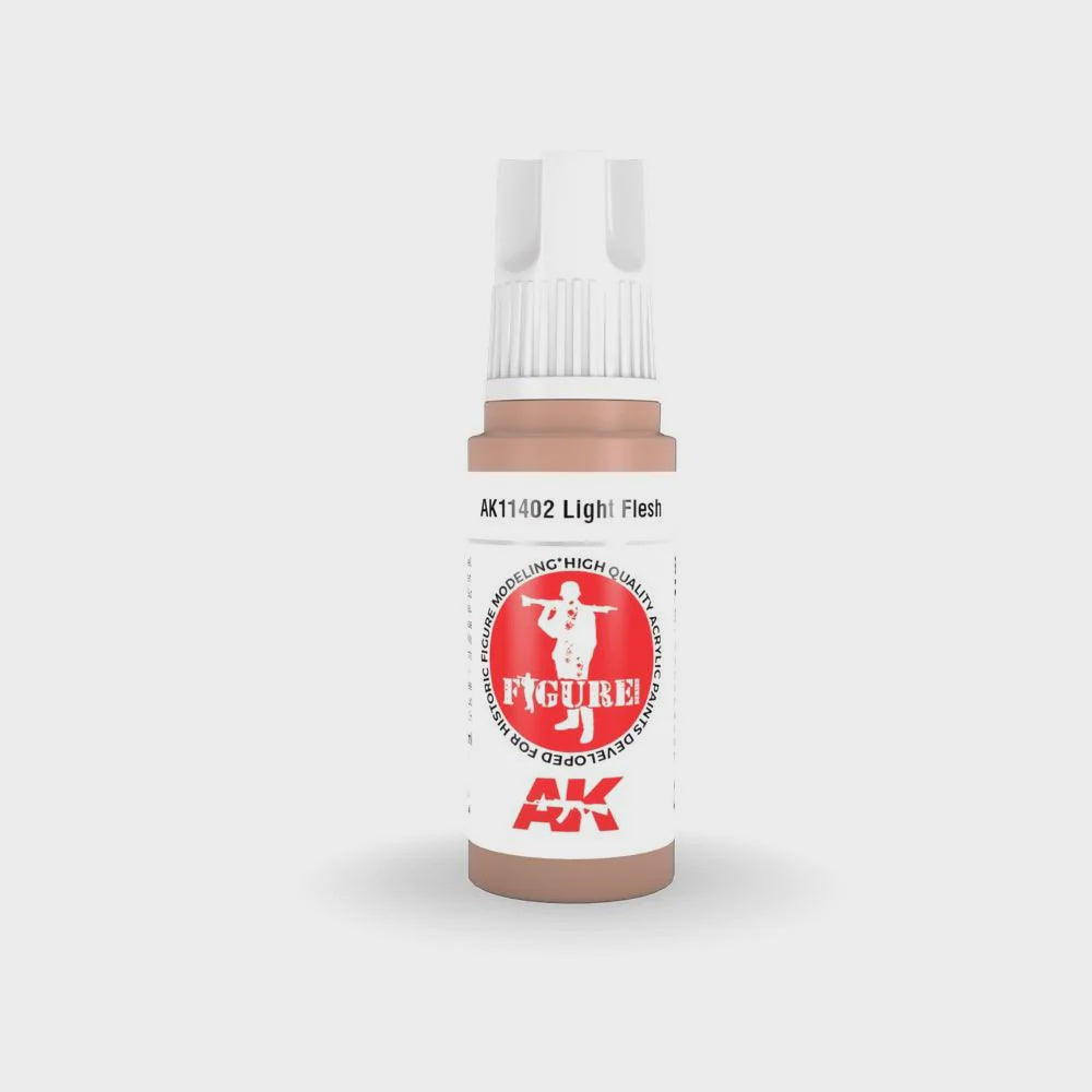 AK Interactive 3Gen Figures Acrylics - Light Flesh 17ml - Good Games
