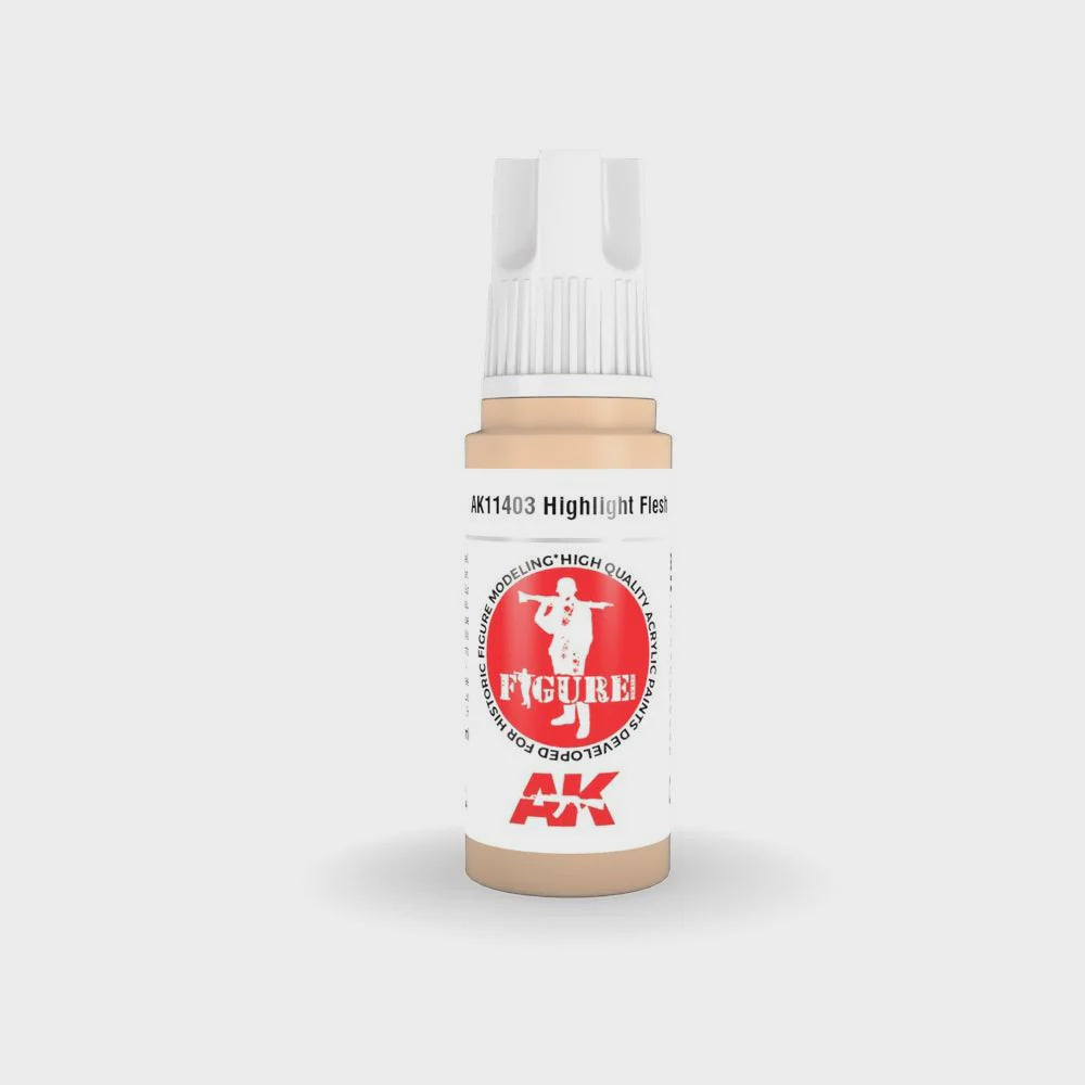 AK Interactive 3Gen Figures Acrylics - Highlight Flesh 17ml - Good Games