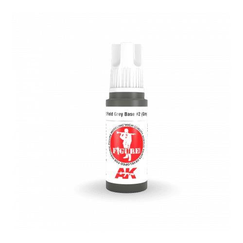 AK Interactive 3Gen Figures Acrylics - Field Grey Base #2 (Grey Uniform) 17ml - Good Games