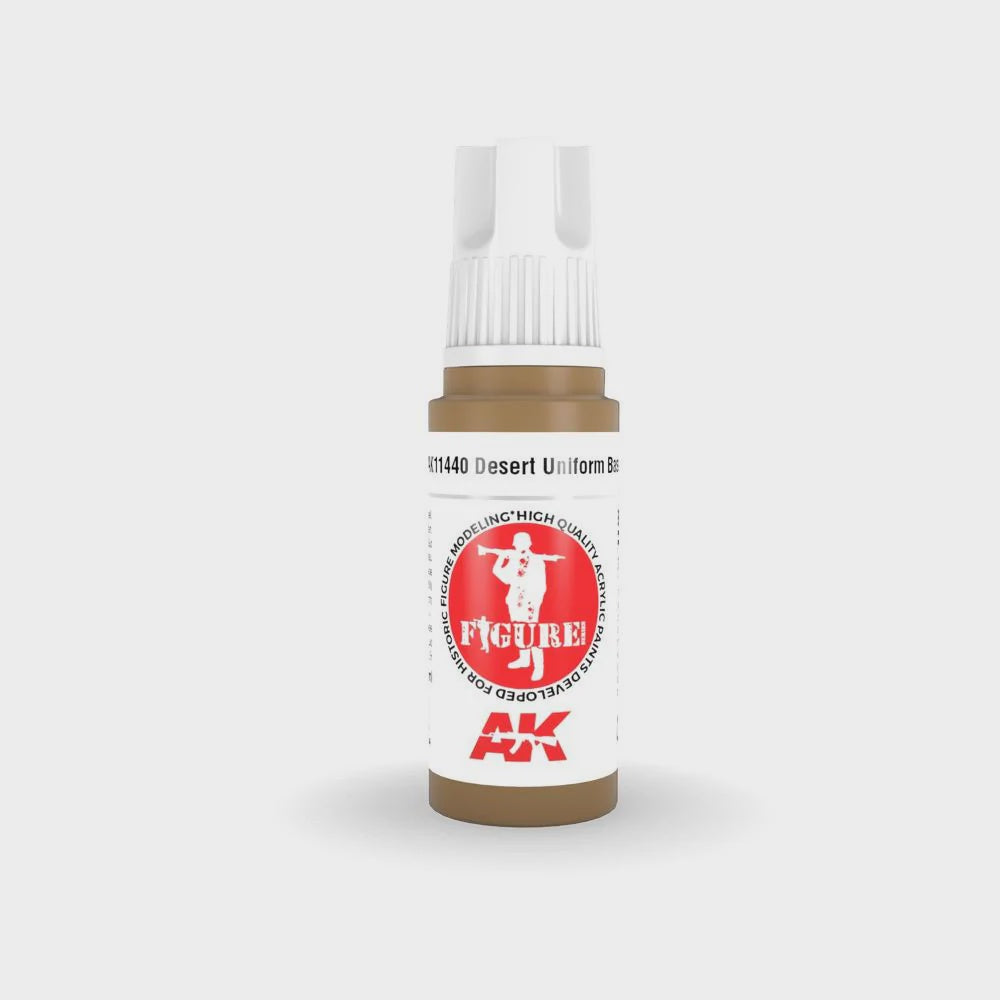 AK Interactive 3Gen Figures Acrylics - Desert Uniform Base 17ml - Good Games