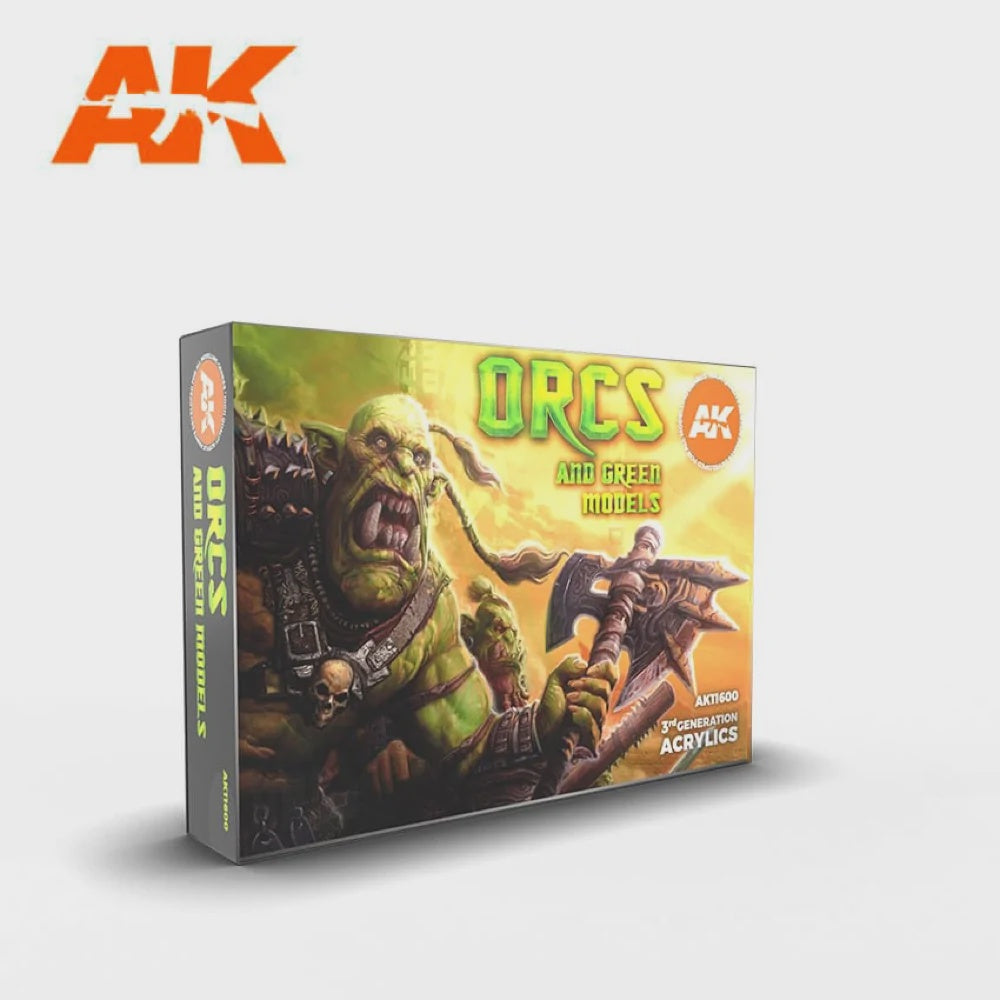 Ak Interactive 3Gen Sets - Orcs And Green Creatures - Good Games
