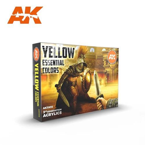 Ak Interactive 3Gen Sets - Yellow Essential Colors - Good Games