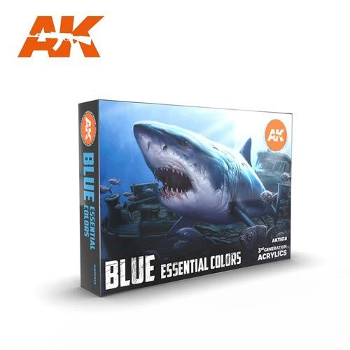 Ak Interactive 3Gen Sets - Blue Essential Colors - Good Games