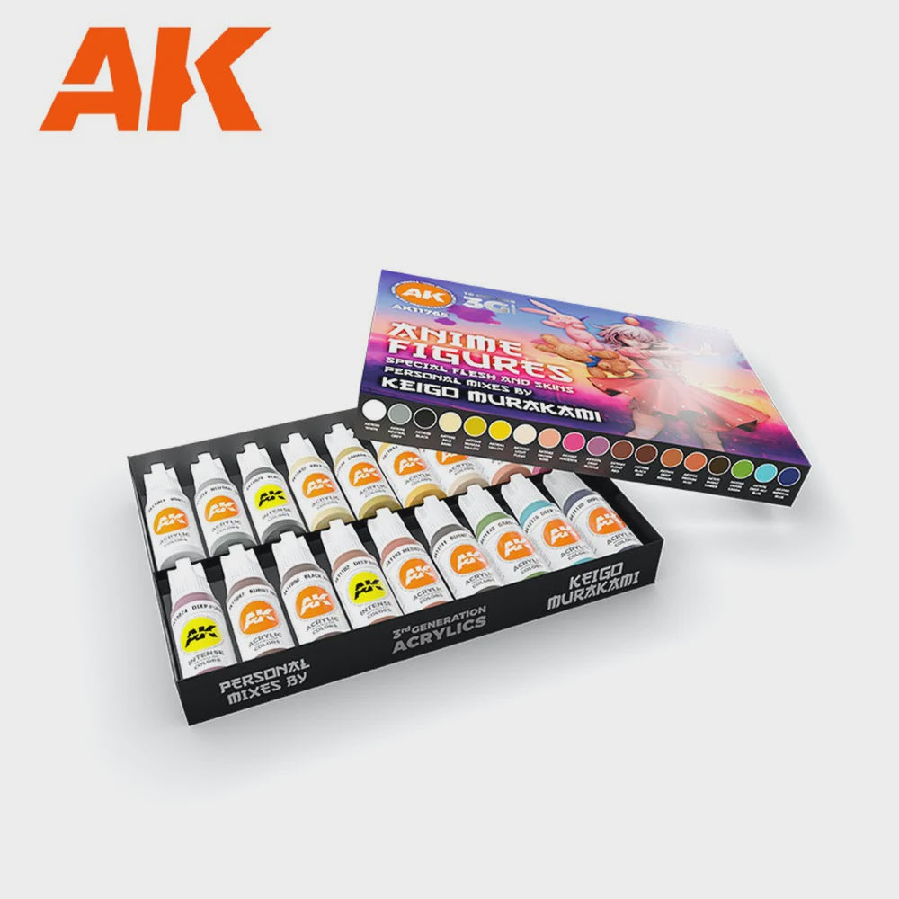 Ak Interactive 3Gen Sets - Anime Figures - Special Flesh And Skins - Signature Set By Keigo Murakami - Good Games