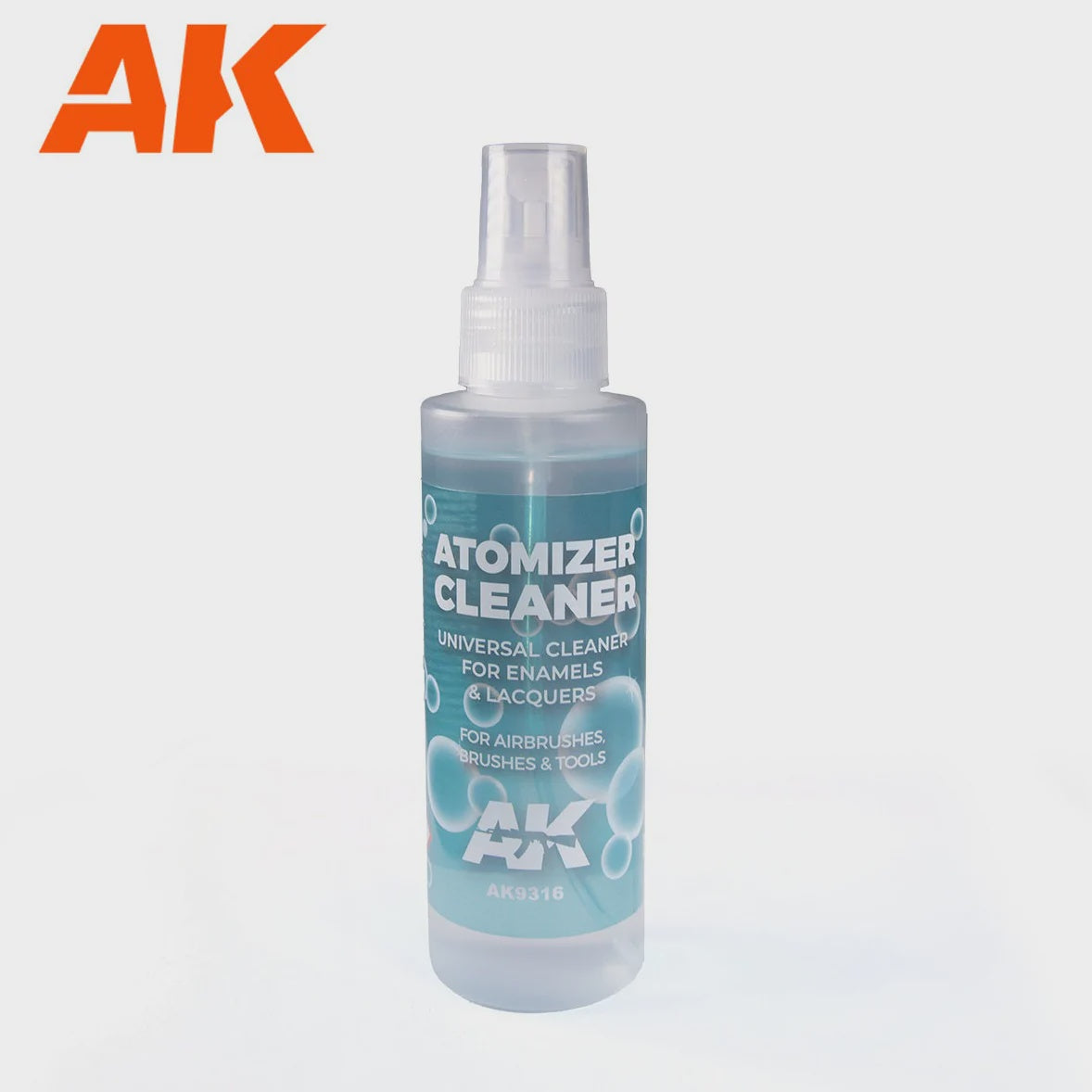AK Interactive Auxiliaries - Atomizer Cleaner For Enamel 125Ml - Good Games