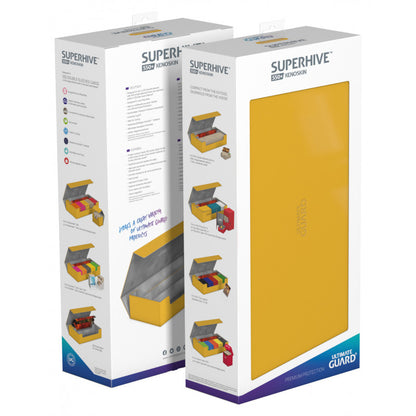 Ultimate Guard - Deck Box Superhive 550+ Standard Size Xenoskin Amber - Good Games