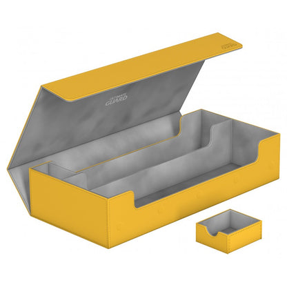 Ultimate Guard - Deck Box Superhive 550+ Standard Size Xenoskin Amber - Good Games