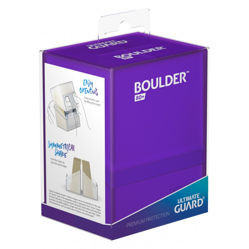 Ultimate Guard - Boulder Deck Case 80+ Standard Size Amethyst - Good Games