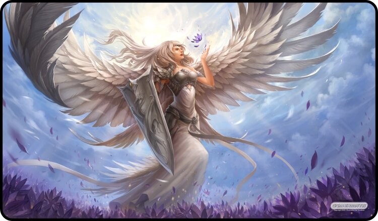 Gamermats - The Angel in White TCG Sized Playmat - Good Games