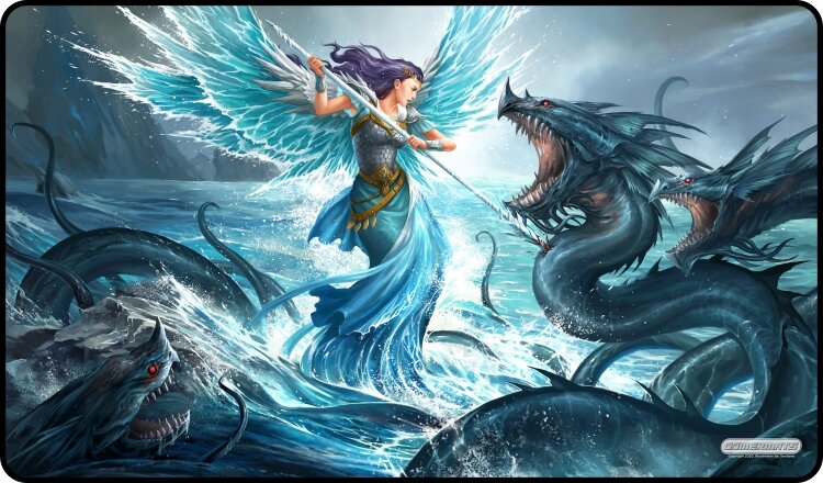 Gamermats - Aquatic Angel TCG Sized Playmat - Good Games