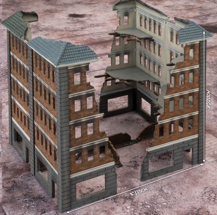 Battlefield in a Box: Ruined City Building (Plastic) - Good Games
