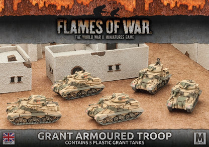 Flames of War: British: Grant Armoured Troop (Plastic) - Good Games