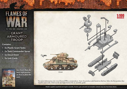 Flames of War: British: Grant Armoured Troop (Plastic) - Good Games