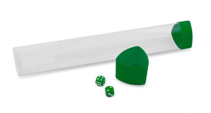 BCW Clear Playmat Tube with Green Caps/Dice - Good Games