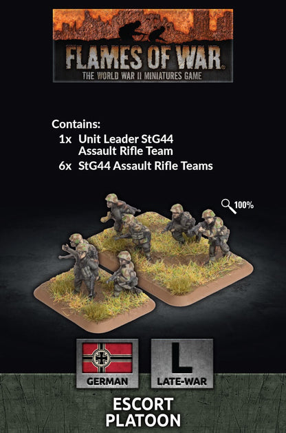 Flames of War: German: Escort Platoon (x30 Figs Plastic) - Good Games