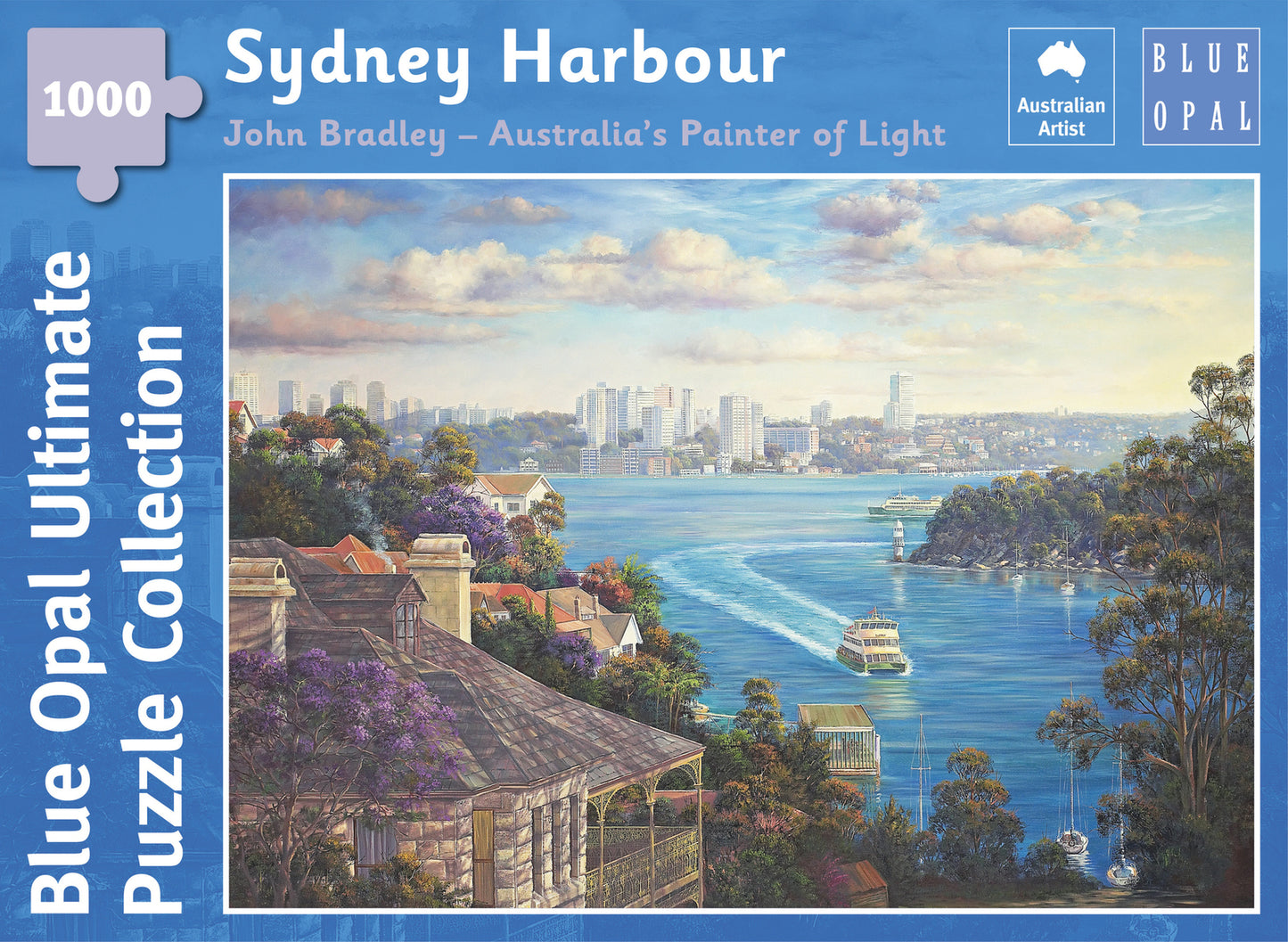 Blue Opal - John Bradley Sydney Harbour 1000 Piece Jigsaw - Good Games