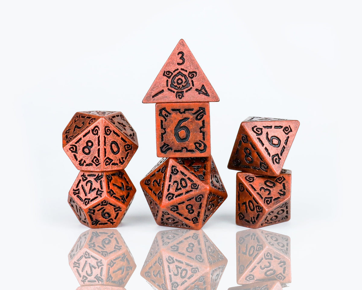 Sirius Dice - Illusory Metal - Copper Dice Set 7 - Good Games