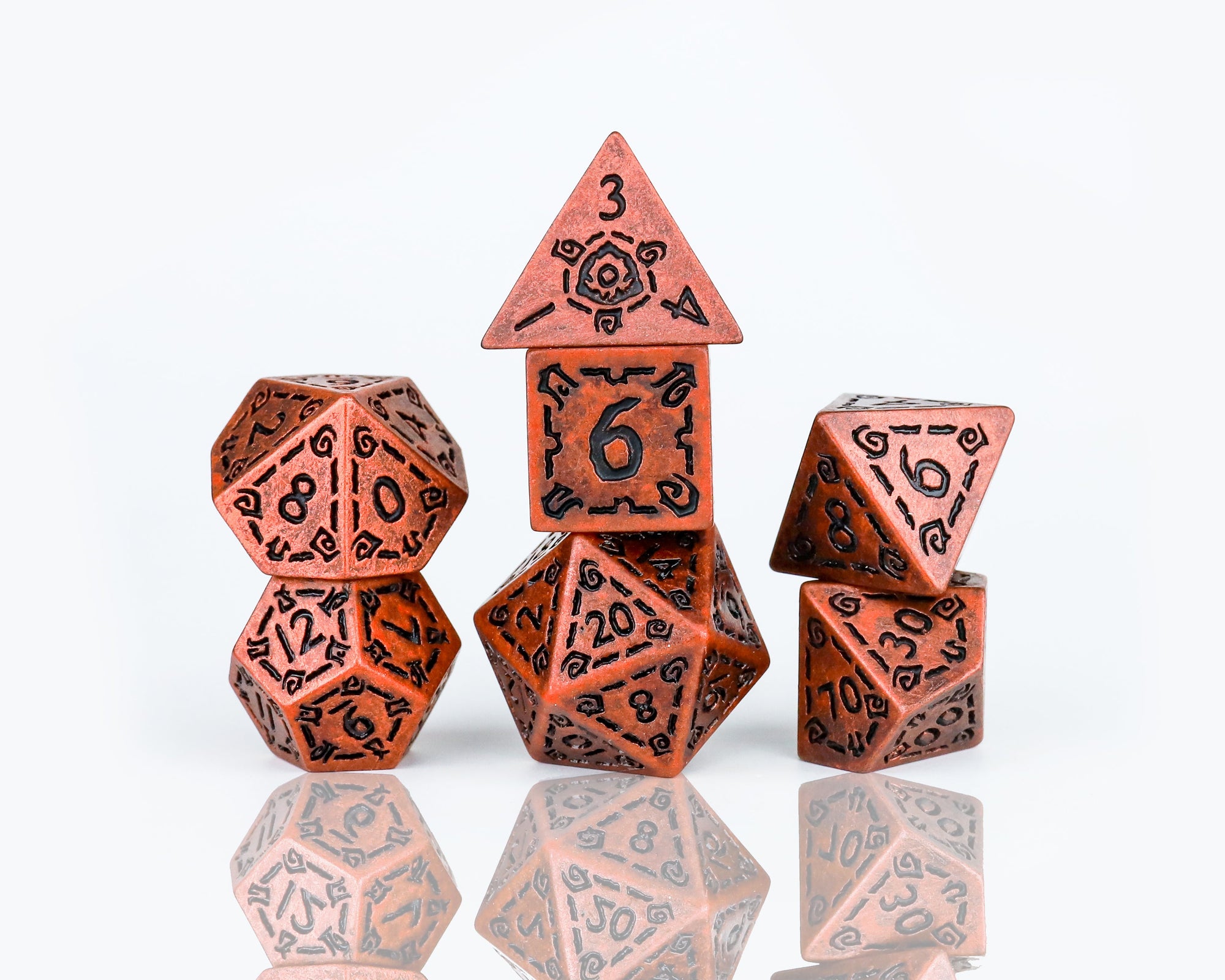 Sirius Dice - Illusory Metal - Copper Dice Set 7 - Good Games