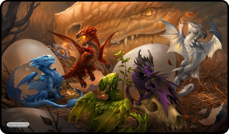 Gamermats - Baby Dragons - Playmat - Good Games