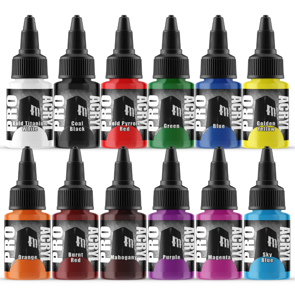 Monument Pro Acryl - 24 Colour Base Set - Good Games