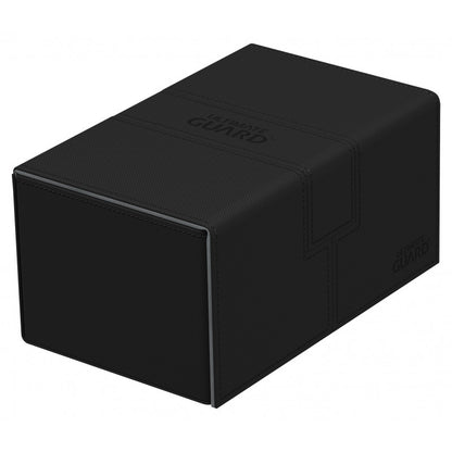 Ultimate Guard - Twin Flip N Tray Deck Case 160+ Standard Size Xenoskin Black Deck Box - Good Games