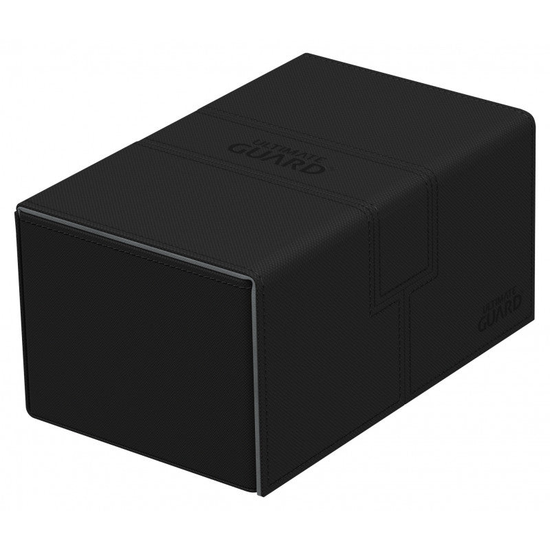 Ultimate Guard - Twin Flip N Tray Deck Case 160+ Standard Size Xenoskin Black Deck Box - Good Games
