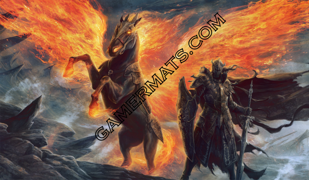 Gamermats - Black Knightmare TCG Sized Playmat - Good Games