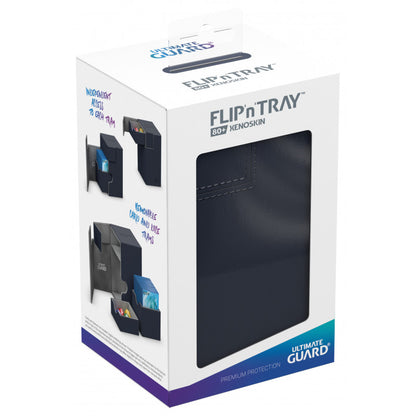 Ultimate Guard - Flip N Tray Deck Case 80+ Standard Size Xenoskin Blue - Good Games