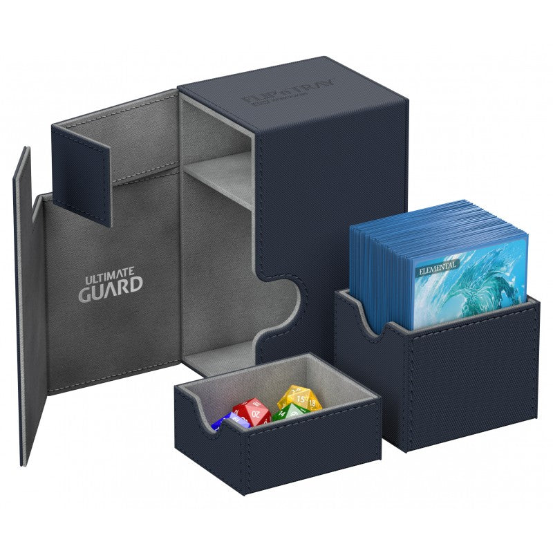 Ultimate Guard - Flip N Tray Deck Case 100+ Standard Size Xenoskin Blue - Good Games