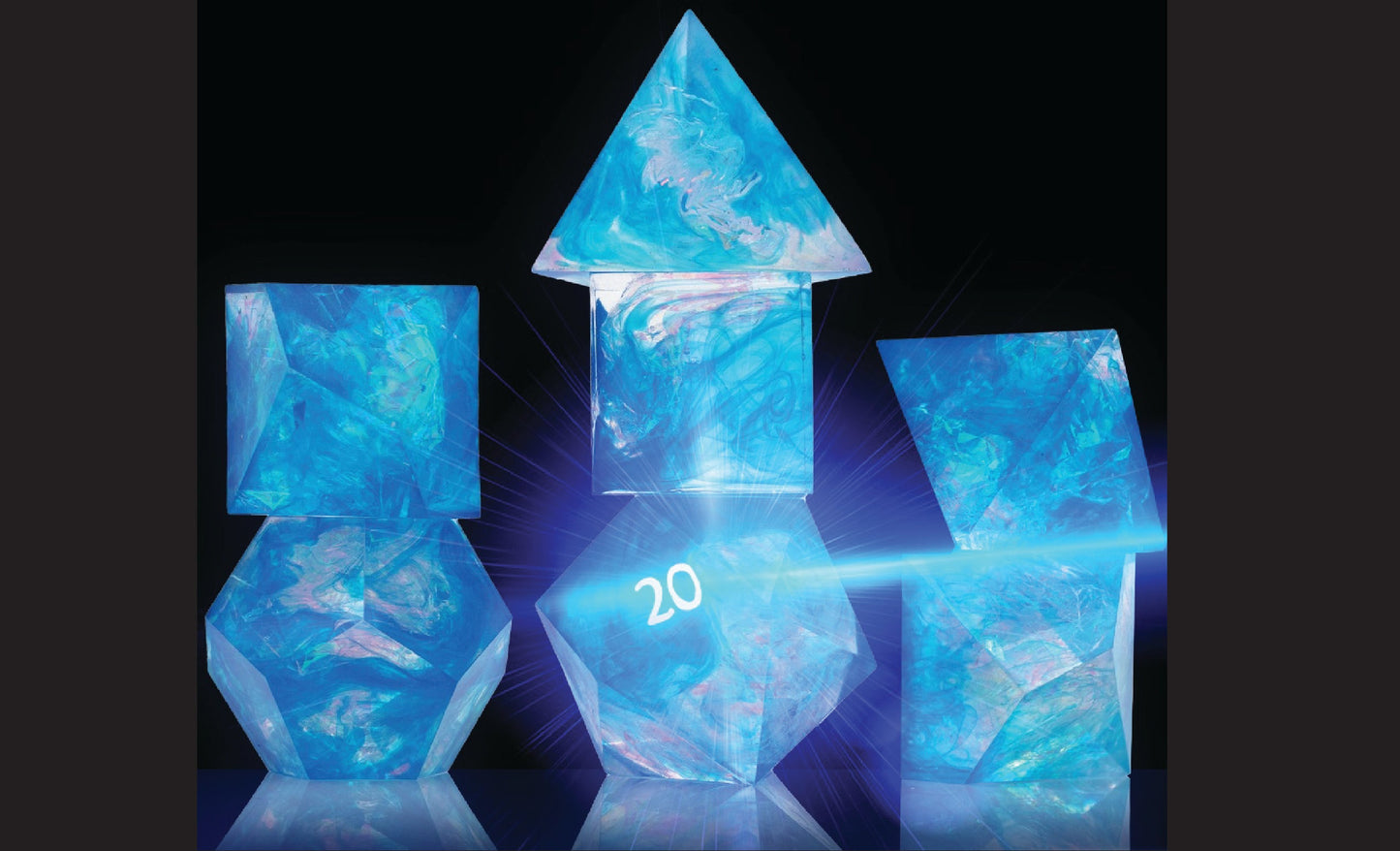 Sirius Dice - Blue Cloak & Dagger Dice Set 7 - Good Games