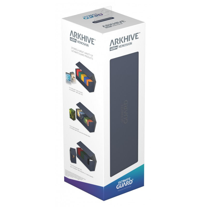 Ultimate Guard - Arkhive Flip Case 400+ Standard Size Xenoskin Blue