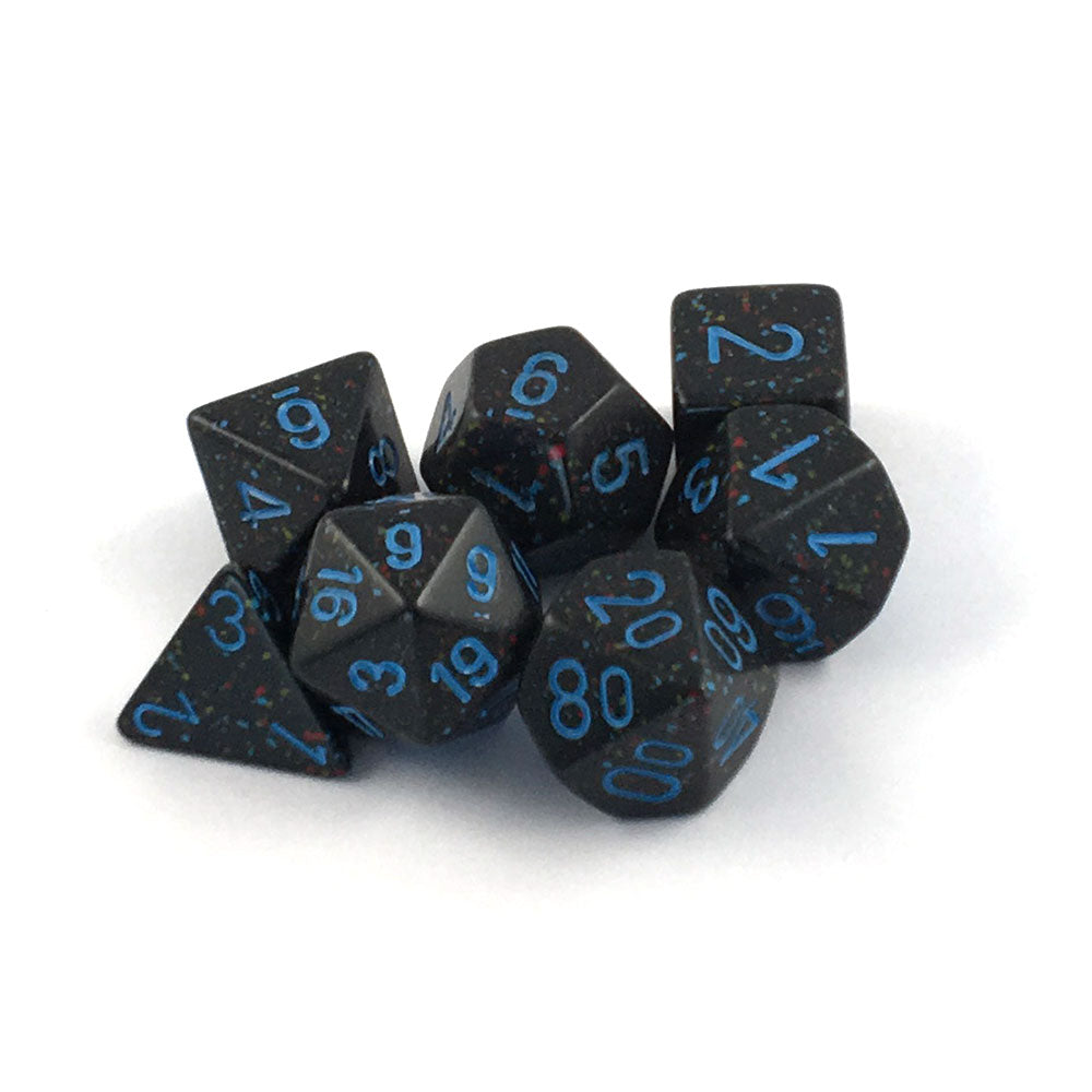 Chessex - Speckled Polyhedral 7-Die Set - Blue Stars (CHX25338) - Good Games