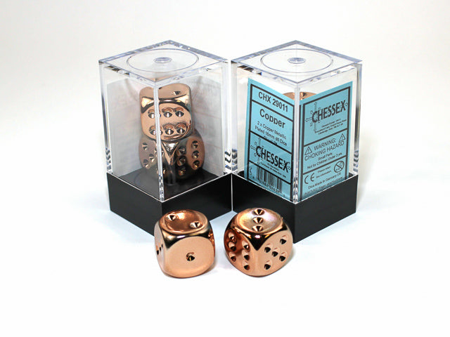 Chessex - Metallic 16mm D6 Pair - Copper (CHX29011)