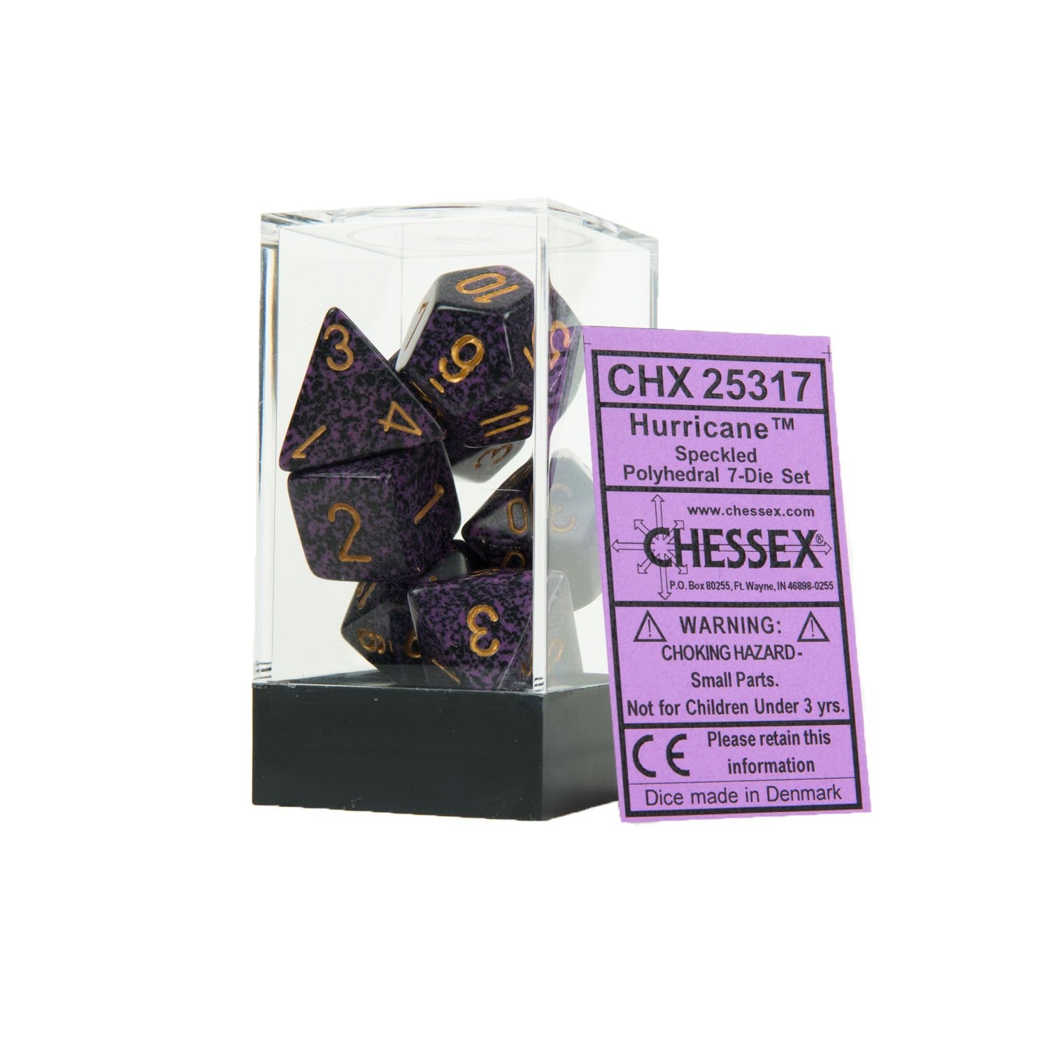 Chessex - Speckled Polyhedral 7-Die Set - Hurricane (CHX25317) - Good Games