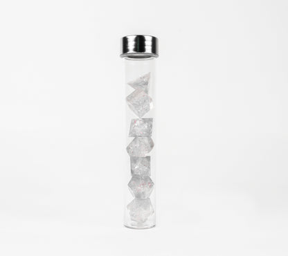 Sirius Dice - Clear Cloak & Dagger Dice Set 7 - Good Games