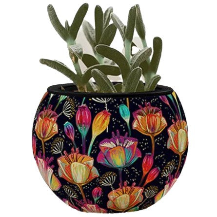 3D Flowerpot - Colourful Poppies