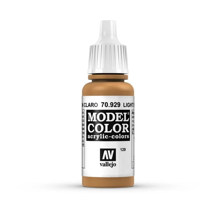 Vallejo Model Colour - Light Brown 17ml Acrylic Paint (AV70929) - Good Games