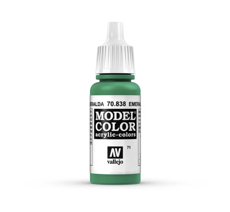 Vallejo Model Colour - Emerald 17ml Acrylic Paint (AV70838) - Good Games