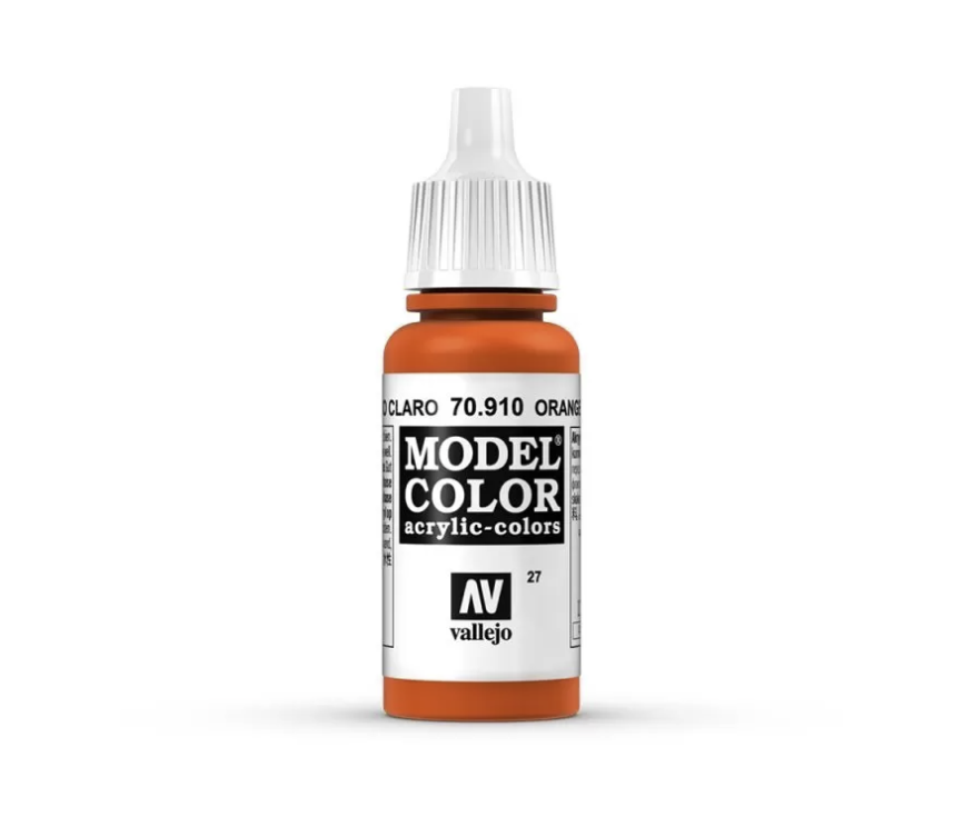 Vallejo Model Colour - Orange Red 17ml Acrylic Paint (AV70910) - Good Games