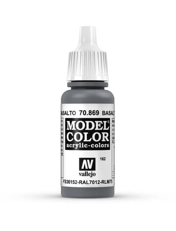 Vallejo Model Colour - Basalt Grey 17ml Acrylic Paint (AV70869) - Good Games