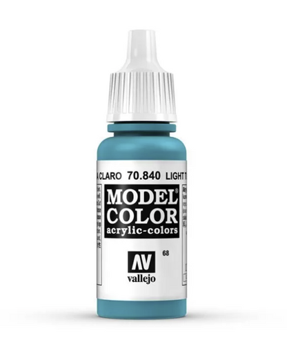 Vallejo Model Colour - Light Turquoise 17ml Acrylic Paint (AV70840) - Good Games