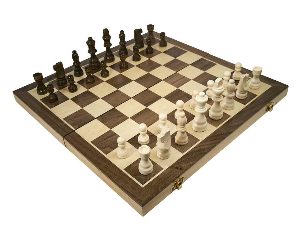 LPG Wooden Folding Chess/Checkers/Backgammon Set 35cm